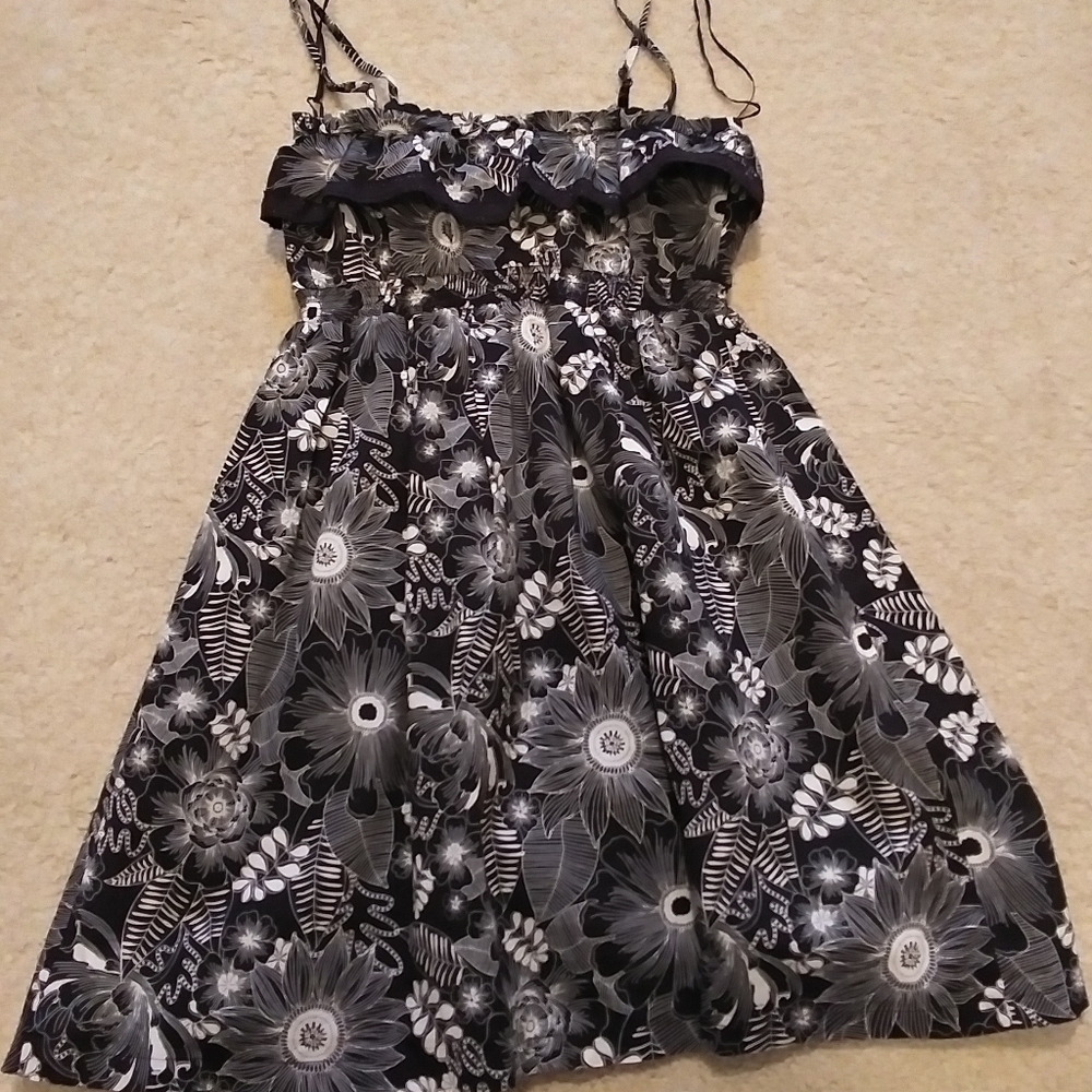 Black & White Floral Dress